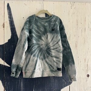 MUNSTER KIDS WATER CREW SWEATSHIRT IN GREEN DYE BOYS SZ: 10